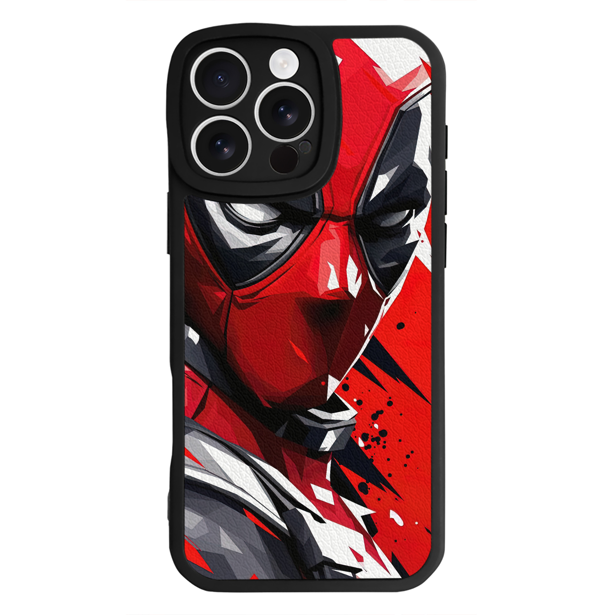 （画像用） Deadpool デッドプール 【iPhone 16シリーズ対応】シリコンスマホケース（レザー調） 材質：シリコン